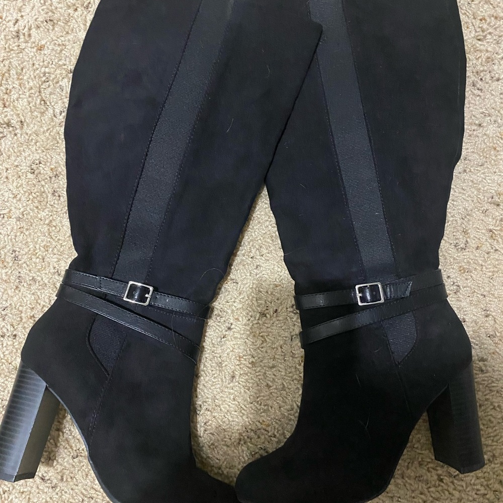 Jessica Simpson Wide Calf Black Size 6 Boots